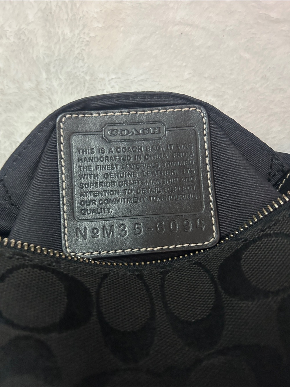 Coach Black Signature Jacquard Wristlet Clutch - Picture 4 of 4